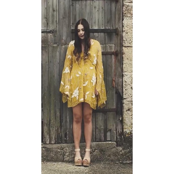 Free People Vintage Take a Chance Mini Dress - Picture 2 of 8